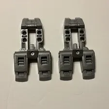 LEGO Hero Factory Foot, Large with 2 Toes 98597 Flat Silver x2