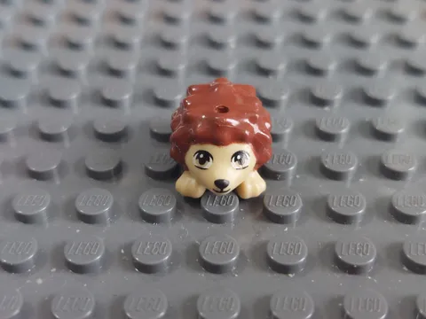 Lego 3188 Tan Hedgehog with Reddish Brown Spikes - Used