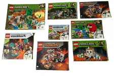 Lot of 14 Lego Minecraft Instruction Manuals Dungeons