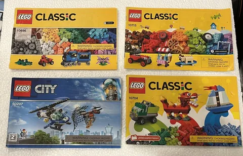 Lego Classic Instruction  Manuals #10696, 10704, And 10715 Plus City #60207