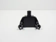 LEGO Black Blank Plain Torso Minifig Black Hands I12