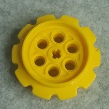LEGO 57519 Technic Tread Sprocket Wheel Large Yellow x1 Genuine
