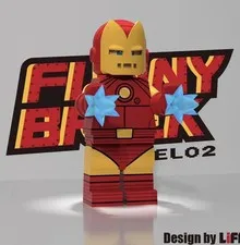 LEGO Marvel Classic Ironman custom minifigure by Life Brick & Funny