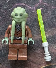 LEGO Star Wars Jedi Minifigure KIT FISTO WITH Lightsaber