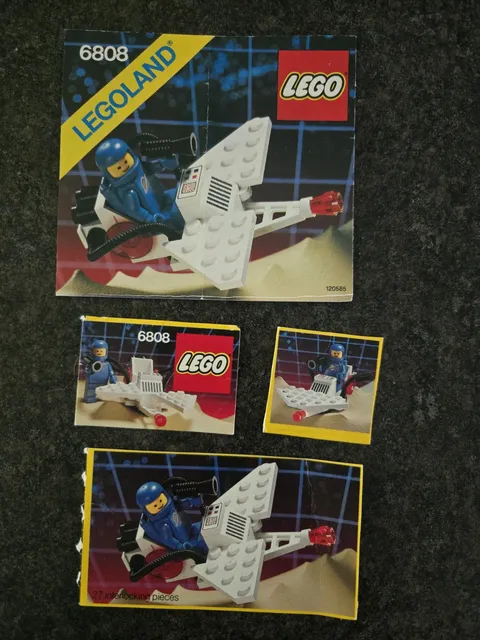 LEGO Instruction Manual And Visuals Vtg 6808 Legoland Space Galaxy Star Quest