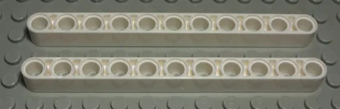 Lego Technic Perforated Beam 1x11 White 2 Pieces