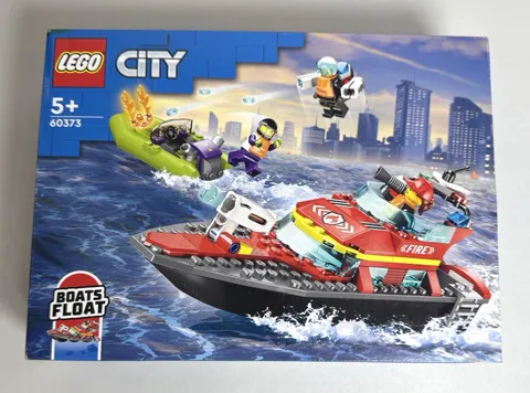 LEGO City Fire Rescue Boat 60373 Building Toy Set Brand New Sealed