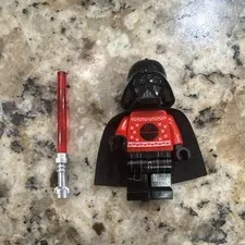 LEGO Star Wars Darth Vader Holiday Sweater Minifigure Cape Red Lightsaber