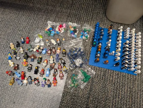 Large Lego Minifgure Bundle. Multiple IPs, Star Wars, Marvel, DC, Ninjago