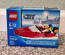 LEGO City 4641 Speedboat – Retired Set – NEW Factory Sealed