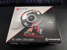 LEGO Technic 40894 Koenigsegg Sadair's Spear Steering Wheel 228pc NEW Sealed
