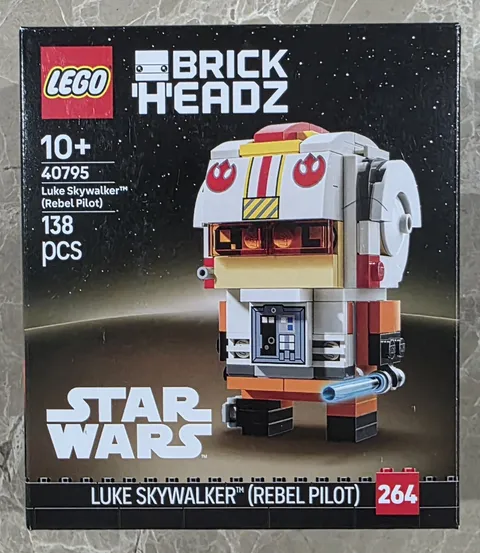 LEGO 40795 Luke Skywalker – Brick Headz – New & Sealed – Star Wars – Retired