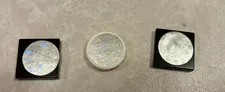 3x LEGO Tile, Round 2 x 2 Holographic Stars Pattern (Sticker) 4150pb003