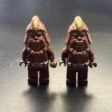 LEGO Star Wars Ep3 Wookiee Warrior Minifigure (7258 7260) sw0132 Two Figures