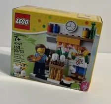 LEGO 40121 New Easter Egg Painting 153 pcs Mini Figures Chicken Paint Sealed 