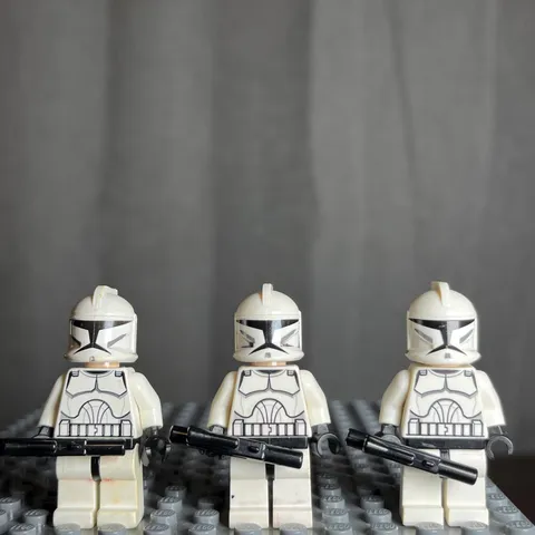 LEGO Star Wars Clone Wars Clone Trooper Minifigure sw0201 Lot of 3 - 1Q