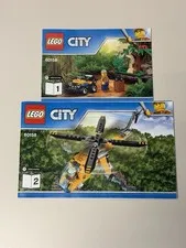 LEGO City Jungle Cargo Helicopter 60158 Instruction Manual Booklet 1 & 2
