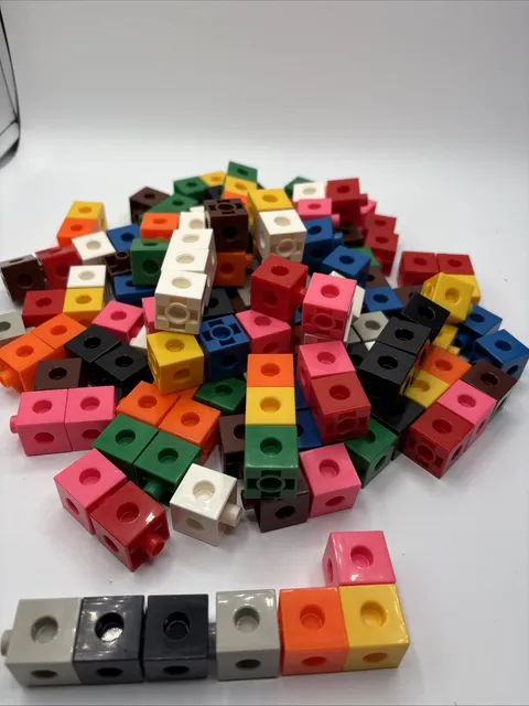 150 + Piece Lot Lego Linking Cubes Pre-owned