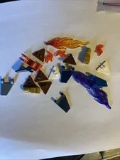 Lego Flames, Flags, Banners, Decoration Pieces, Lot Of 23