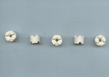 LEGO x 5 White Brick, Round 2 x 2 with Axle Hole 3941