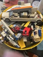 Lego 4 Pounds Bulk Lot Random Parts Pieces And Bricks With Lego Container