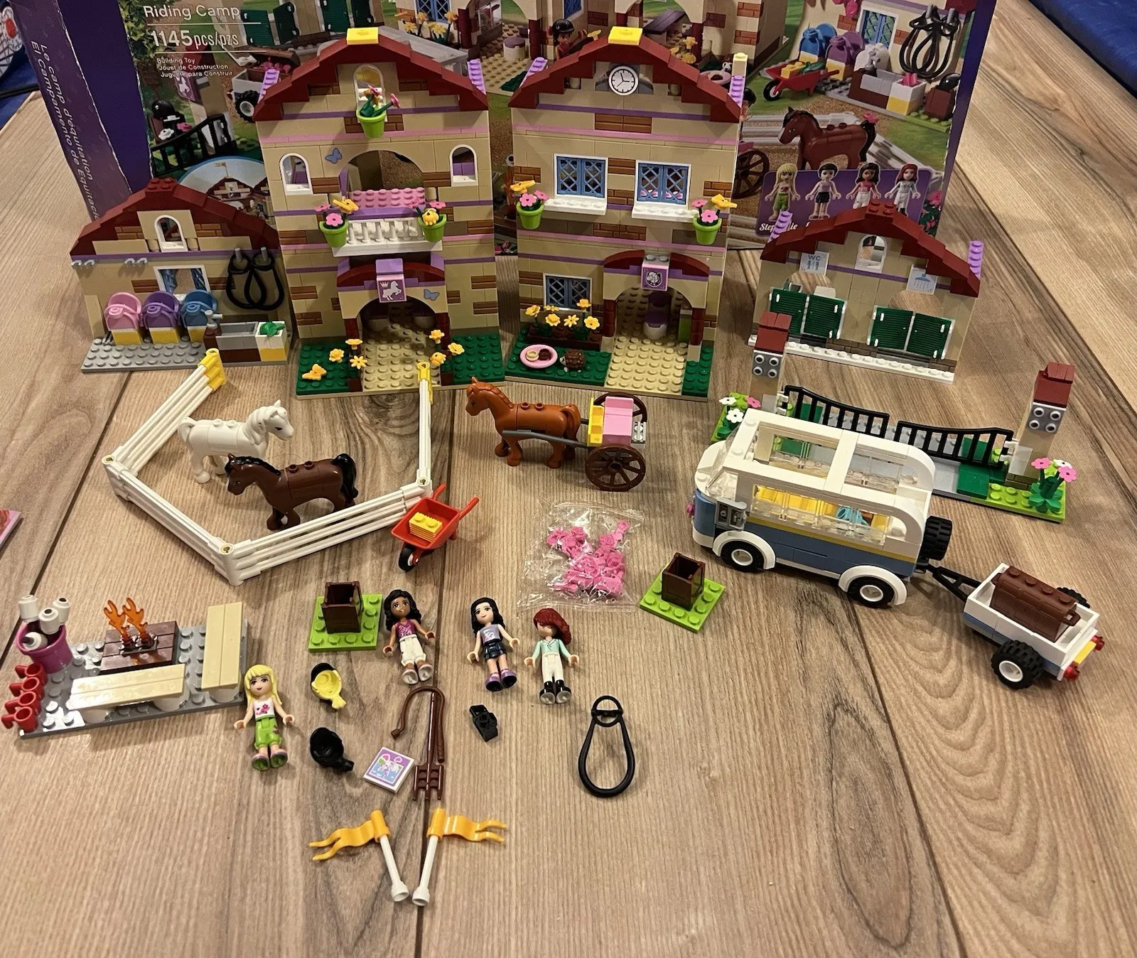 Lego Friends Summer Riding Camp Set 3185 100% Complete w/ Box Retired