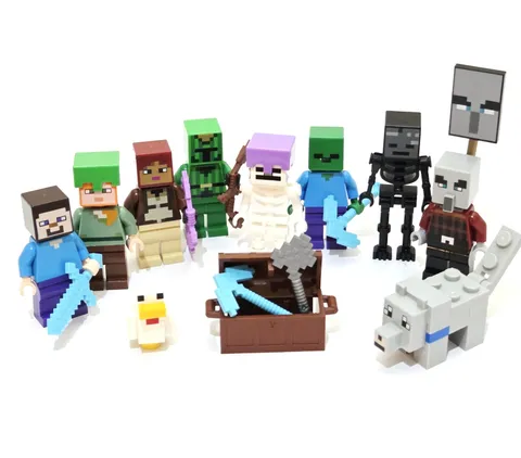 LEGO Minecraft Minifigure Lot Genuine Adventure Figures Animals & Accessories