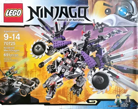 RETIRED LEGO NINJAGO: Nindroid Mechdragon (70725) w/ Evil Wu - SEALED!