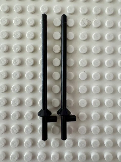LEGO Minifigure, Weapon Lance 3849 Black Qty 2