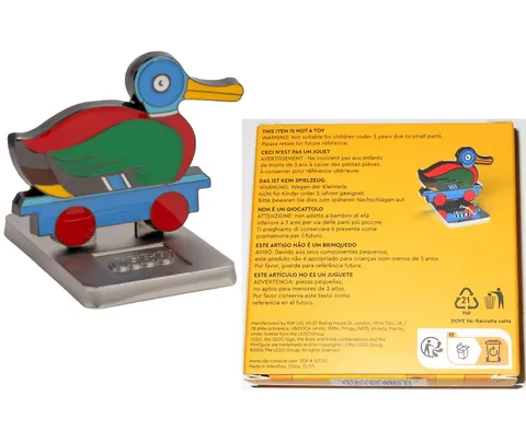 LEGO Wooden Duck Magnet (NEW, SEALED) 5008907 GWP Insiders with display stand