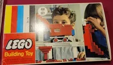VINTAGE LARGE "LEGO BUILDING TOY 450 PIECE SET" W/BOX NR