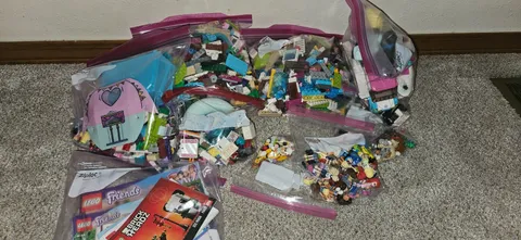 Lego Friends Bulk Lot - 9 pounds - Includes Instructions - read description