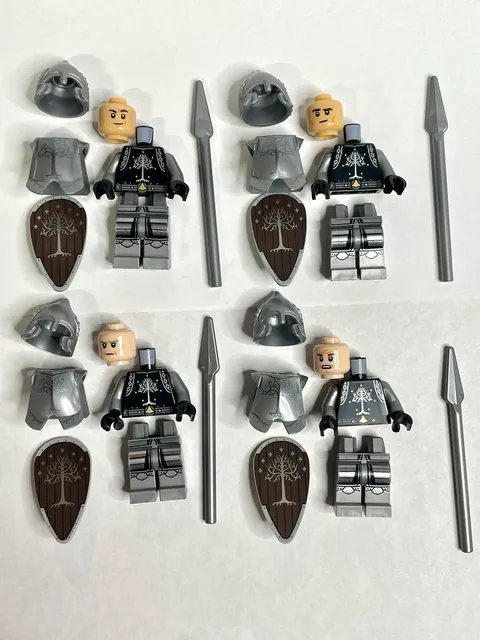 LEGO 11377 Lord of the Rings Minas Tirith | Four Gondor Soldiers
