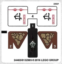LEGO STICKER SHEET 70599 COLE'S DRAGON from set New