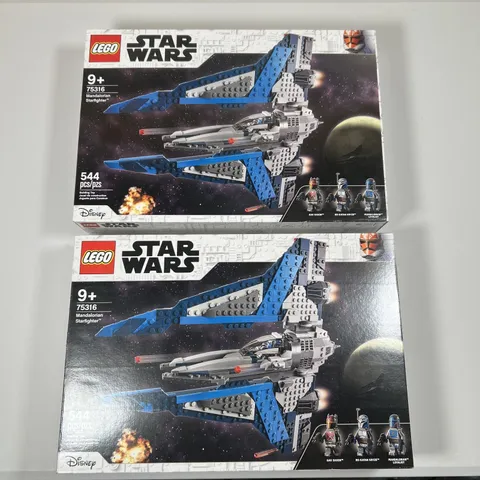 2x LEGO Star Wars 75316 Mandalorian Starfighter Gar Saxon Lot Brand New