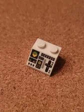 LEGO White 2x2 Flight Control Panel Slope