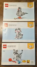 LEGO CREATOR 3-in-1 31163 Pigeon Cat Dog Instruction Manual Booklets Only
