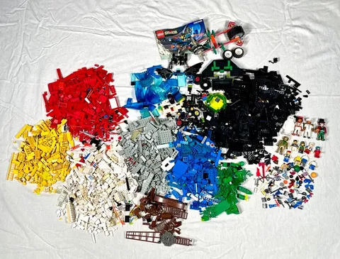 LEGO Blocks Wheels Mini Figures Accessories Lot