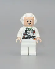 LEGO New Doc Brown Back to the Future minifigure Time Machine 77256 Champions