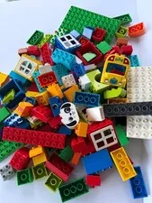 Lego Duplo 100 Radom Blocks all colors & sizes FREE SHIPPING