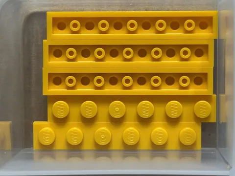 LEGO Parts - Bright Light Orange Plate 1 x 6 - No 3666 - QTY 5