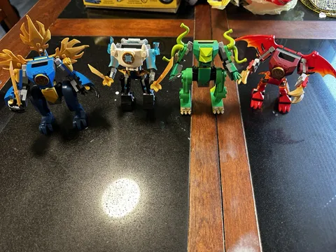 LEGO Ninjago Buildable Figures Bulk Lot of 5, Lego Multicolor Plastic+Cole’s Car