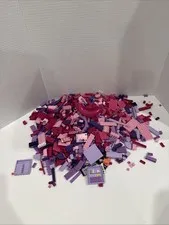 Lot Of 2 Pounds (Lbs) Lego Miscellaneous Pink and Purple Parts Pieces Bricks