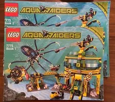 LEGO Aqua Raiders Aqua Base Invasion 7775 complete Instruction Manual Set 2006