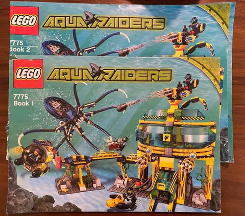 LEGO Aqua Raiders Aqua Base Invasion 7775 complete Instruction Manual Set 2006