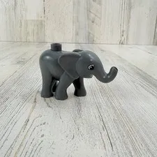 Lego Duplo GRAY BABY ELEPHANT Animal Circus Safari Zoo Replacement