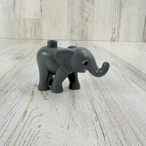 Lego Duplo GRAY BABY ELEPHANT Animal Circus Safari Zoo Replacement
