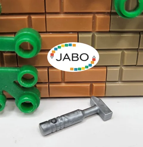 ( S10 / 16 / 19 ) Lego 11402h Utensil Tool Cross Pein Hammer 3 Rib Handle Silver
