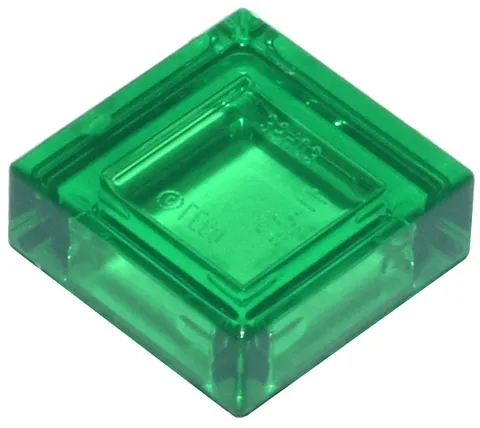 LEGO 100x Trans-Green Tile 1 x 1 inv.602