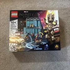 LEGO Marvel Infinity Saga 66711 2-in-1 Pack Groot 76217 + Iron Man Armory 76216 